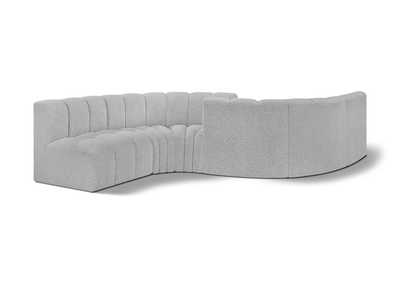 Image for Arc Grey Boucle Fabric Modular Sofa