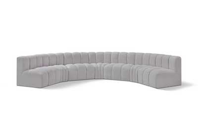 Image for Arc Grey Boucle Fabric Modular Sofa