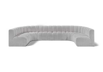 Image for Arc Grey Boucle Fabric Modular Sofa