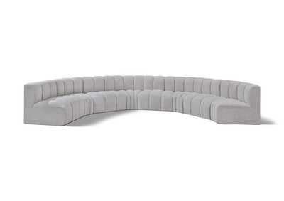 Image for Arc Grey Boucle Fabric Modular Sofa