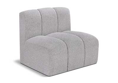 Image for Arc Grey Boucle Fabric Straight Chair