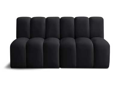 Image for Arc Black Velvet Modular Sofa