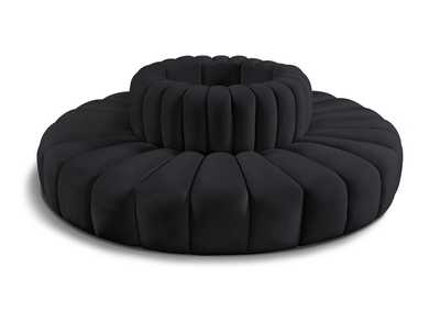 Image for Arc Black Velvet Modular Sofa