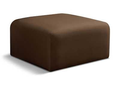 Image for Arc Brown Velvet Ottoman