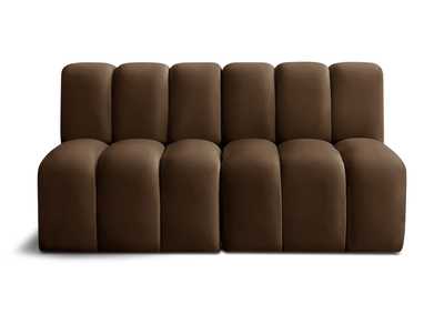 Image for Arc Brown Velvet Modular Sofa