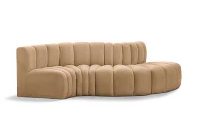 Image for Arc Camel Velvet Modular Sofa