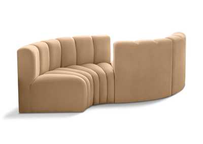 Image for Arc Camel Velvet Modular Sofa