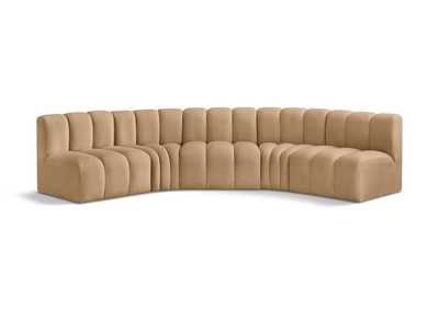 Image for Arc Camel Velvet Modular Sofa