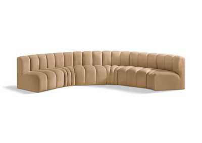 Image for Arc Camel Velvet Modular Sofa