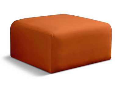 Image for Arc Cognac Velvet Ottoman