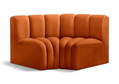 Image for Arc Cognac Velvet Modular Sofa