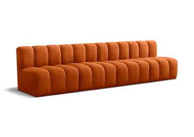 Image for Arc Cognac Velvet Modular Sofa