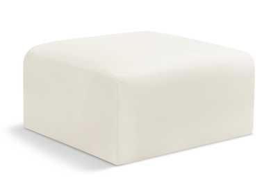 Image for Arc Cream Velvet Ottoman