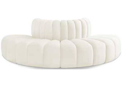 Image for Arc Cream Velvet Modular Sofa