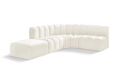 Image for Arc Cream Velvet Modular Sofa