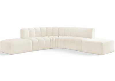 Image for Arc Cream Velvet Modular Sofa