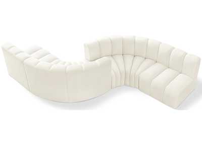 Image for Arc Cream Velvet Modular Sofa