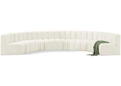 Image for Arc Cream Velvet Modular Sofa