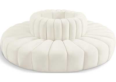 Image for Arc Cream Velvet Modular Sofa