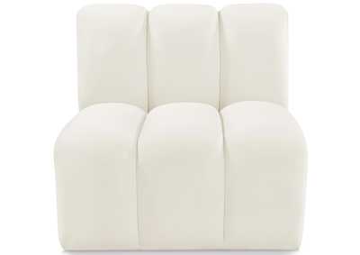 Image for Arc Cream Velvet Straight Chair