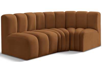 Image for Arc Saddle Velvet Modular Sofa