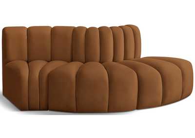 Image for Arc Saddle Velvet Modular Sofa