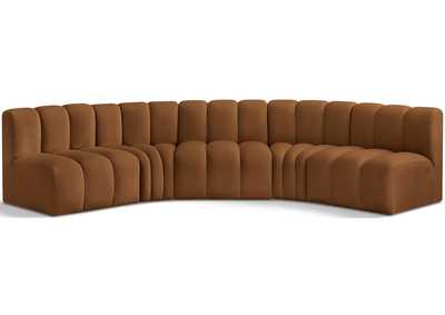 Image for Arc Saddle Velvet Modular Sofa