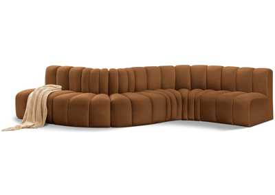 Image for Arc Saddle Velvet Modular Sofa