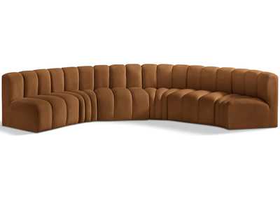 Image for Arc Saddle Velvet Modular Sofa