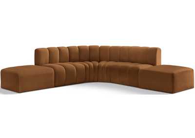 Image for Arc Saddle Velvet Modular Sofa