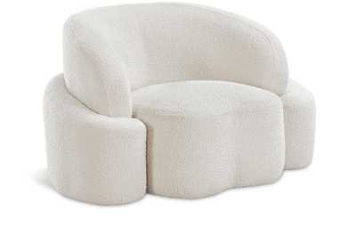 Image for Principessa Cream Boucle Fabric Chair