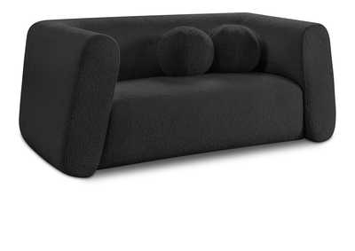 Image for Abbington Black Boucle Fabric Loveseat