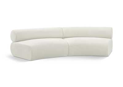 Image for Bale Cream Chenille Fabric Modular Sofa