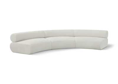 Image for Bale Cream Chenille Fabric Modular Sofa