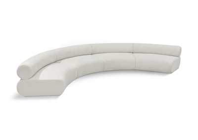 Image for Bale Cream Chenille Fabric Modular Sofa