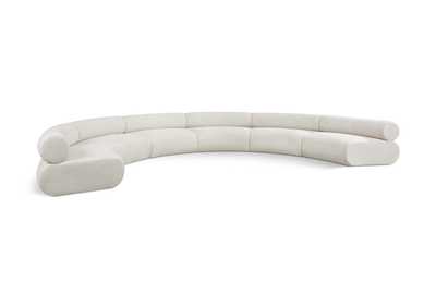 Image for Bale Cream Chenille Fabric Modular Sofa