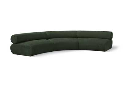 Image for Bale Green Chenille Fabric Modular Sofa