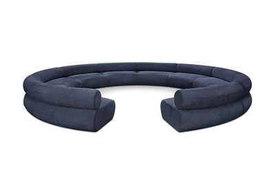 Image for Bale Navy Chenille Fabric Modular Sofa