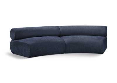 Image for Bale Navy Chenille Fabric Modular Sofa