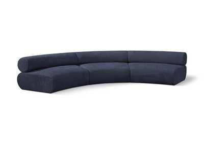 Image for Bale Navy Chenille Fabric Modular Sofa