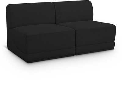 Image for Ollie Black Boucle Fabric Modular Sofa