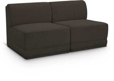 Image for Ollie Brown Boucle Fabric Modular Sofa