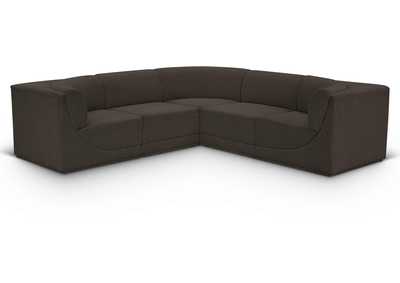 Image for Ollie Brown Boucle Fabric Modular Sectional