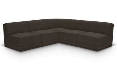 Image for Ollie Brown Boucle Fabric Modular Sectional