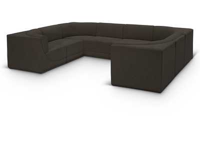 Image for Ollie Brown Boucle Fabric Modular Sectional