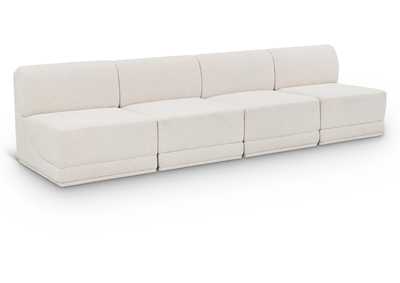 Image for Ollie Cream Boucle Fabric Modular Sofa