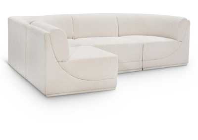 Image for Ollie Cream Boucle Fabric Modular Sectional