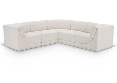 Image for Ollie Cream Boucle Fabric Modular Sectional