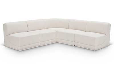 Image for Ollie Cream Boucle Fabric Modular Sectional