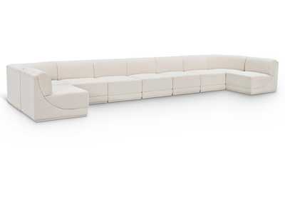 Image for Ollie Cream Boucle Fabric Modular Sectional